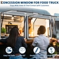 thumbnail image 3 of Concession Window w/Awning, Food Truck Serving Window Benefits for Your Food Truck or Trailer (Glass Not Included), 3 of 8