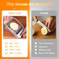 thumbnail image 2 of Cortador de huevos codoule para huevos duros de acero inoxidable, 2 of 5