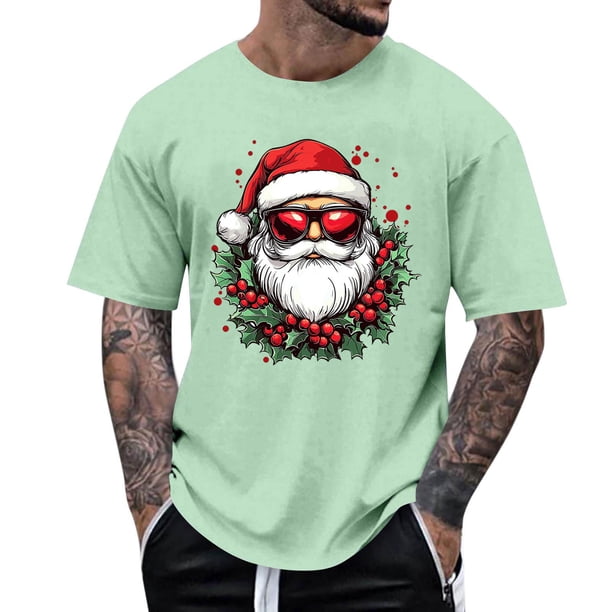 Tops para hombre, blusas y camisas de manga corta con cuello redondo para hombre, camiseta informal con cuello redondo y estampado para hombre, blusa de manga corta, blusa de poliéster para hombre