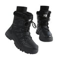 thumbnail image 3 of Xiaoxatg Women's Boots Thickening Warm Lace Up Fashion Non Comfortable Winter Footwear 7.5 Black, 3 of 9