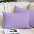 thumbnail image 2 of Purple Small Pillow Covers, Modern Pure Lavender Purple Soft Breathable Throw Pillow Cases with Invisible Zipper, Decorative Pillowcase Pillows Protectors for Sofa Bed Chair 12"x20", 2 of 9