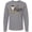 Athletic Heather, variant on Inktastic Happy New Year with Cute Penguin Long Sleeve T-Shirt