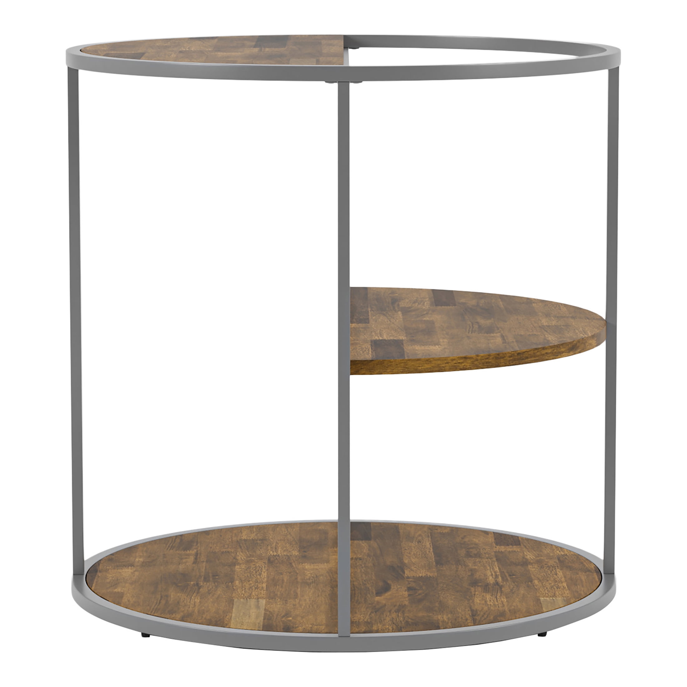 Furniture of America Adelia 2-Shelf End Table, Gray