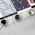thumbnail image 4 of Homewish Jungle Deer Bear Curtains Pack of 2 (42x84 Each),Patchwork Plaid Grid Curtains Blackout,Red Gray White Bedroom Curtains For Boys Kids,Ultra Soft Home Decor, 4 of 6
