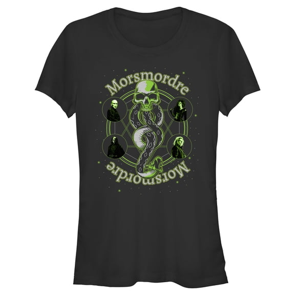 Junior's Harry Potter Death Eaters Morsmordre  Graphic Tee Black 2X Large