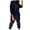 Dark Blue, variant on Velvet Sweatsuits for Women 2 Piece Outfits Long Sleeve Pullover Sweatshirts and Drawstring Sweatpants Casual Loose Workout Tracksuit Y2k Clothes