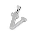 thumbnail image 1 of Initial Personalized V Signet 925 Sterling Silver Pendant Jewelry, 1 of 2