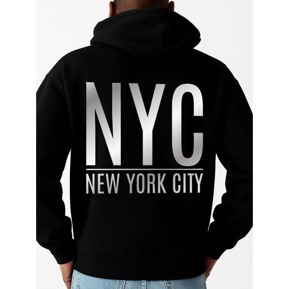 NYC Hoodie funny hoodies men graphic hoodies black Casual Solid Basic Hooded Sweatshirt Streetwear For Winter Fall, As Gifts Casual Sporty Style vintage Original Unisex hoodie