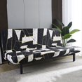 thumbnail image 3 of CHOK 2024 Folding Sofa Bed Cover Solid Color Futon Armless Slipcover Polyester Elastic Fabric All-Inclusive Cover, 3 of 8