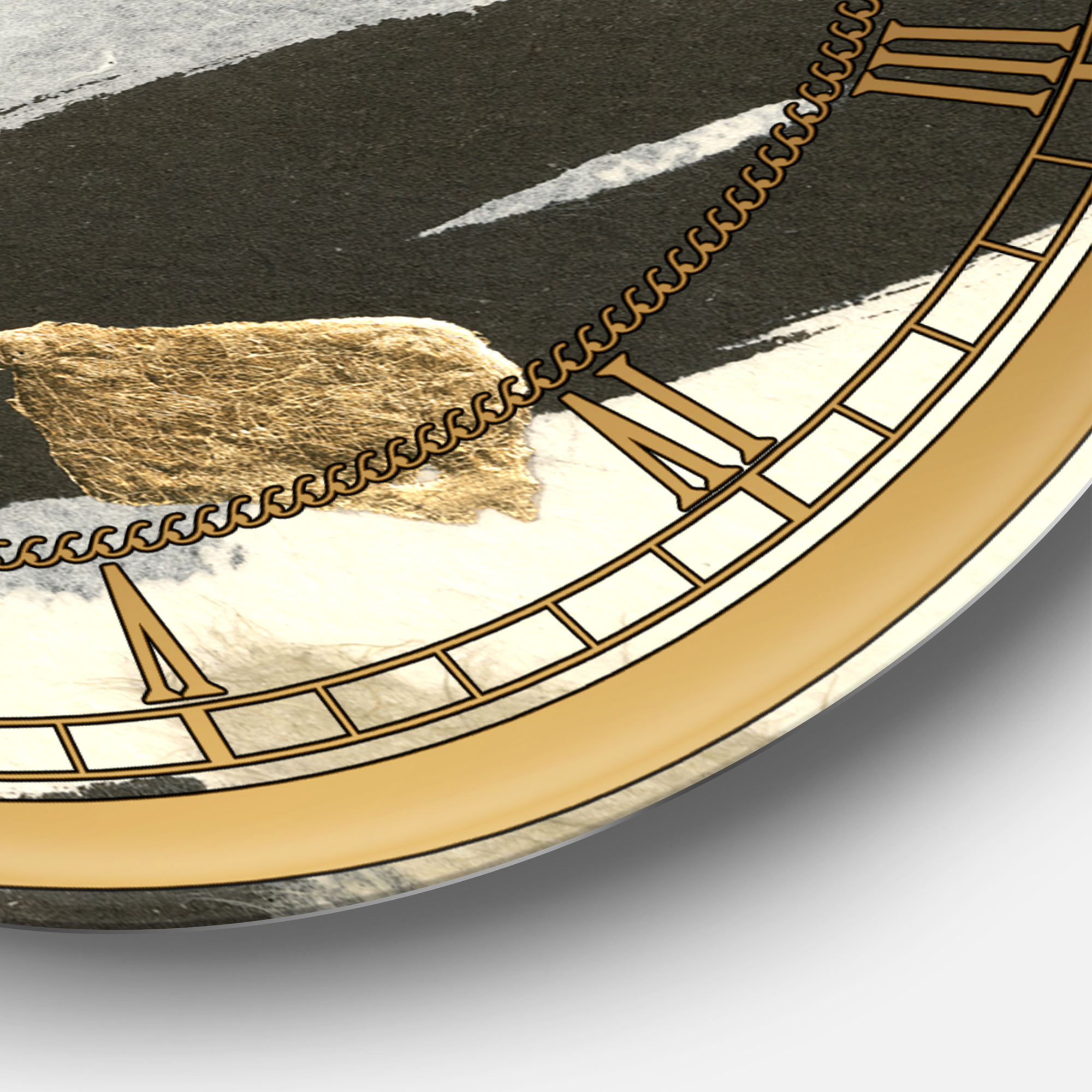Designart 'Glam Collage II' Glam wall clock