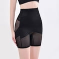 thumbnail image 5 of SWSMCLT Women's 2 Pack Shapewear Shorts Semi Formal Shapewear Wedding Shaper Mid Thigh Short Mesh Breathable Prom Black XX-Large, 5 of 5