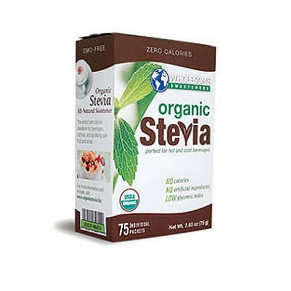 Wholesome! Organic Stevia, Zero Calorie Sweetener Blend, 75 Packets