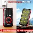 thumbnail image 2 of Cargador solar Power Bank WONGKUO 49800 mAh con USB-C y linterna, 2 of 6