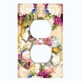 thumbnail image 2 of Metal Light Switch Plate Cover Cute Bulldog Couple Green Fedora Floral Crown DOG024, 2 of 13
