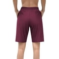 thumbnail image 4 of Charmo Women Swim Shorts Boy Leg Boardshorts with Built-in Brief Solid Beach Swimsuit Bottoms, 4 of 4