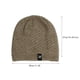 thumbnail image 2 of Gorro holgado Umfun para hombre, gorro de invierno para hombre, gorro moderno, forrado, de punto, suave, cálido, grueso, tipo calcetín, gorro para exteriores, marrón, talla única, 2 of 5