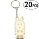 thumbnail image 3 of Decoración de madera encantadora animal temático llaveros adornos inacabados llavero en blanco para decoraciones de mochila para niños 20 piezas Advancent HA022509-00, 3 of 7