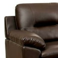 thumbnail image 3 of Contemporary Sofa In Leatherette With Tufted Back Brown, 3 of 6