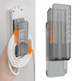 thumbnail image 3 of racks Cable Management Bracket Punch Free Cord Organizer Cable Holder Cable Fixer office Household Desktop Transparent, 3 of 9