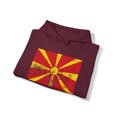 thumbnail image 4 of Macedonia Macedonian Pride Flag Hoodie, Gifts, Hooded Sweatshirt, 4 of 4