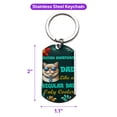 thumbnail image 5 of British Shorthair Dad Like a Regular Dad Only Cooler Happy Father's Day Stainless Steel Keychain Cat Lover Kitten Owner Gifts Collar Charm Tag Keyring - 02007, 5 of 5