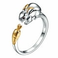 thumbnail image 1 of Rings Bunny Ring Female Mascot Suitable for Mom and Daughter Jewelry, 1 of 6