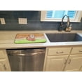 thumbnail image 3 of Dog Green and Brown Watercolor Dish Drying Mat, 3 of 7