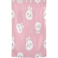 thumbnail image 2 of Cute Bunny Face Thickened Blackout Curtain 84 Inches, Perforated Window Curtains for Bedroom Living Room Stylish Thermal Insulated Curtains, 1 Pack Home Decor, 2 of 7