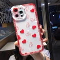 thumbnail image 1 of Funda de teléfono transparente con corazón de amor suave para iphone 11 12 13 14 Pro Max XS X XR 7 8 Plus SE 2020, funda trasera a prueba de golpes Tan Jianjun unisex, 1 of 2