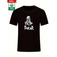 thumbnail image 3 of DAKAR-Inspired Men's 220g Heavyweight 100% Cotton T-Shirt - Casual Crew Neck, Short Sleeve, Black Tee with Trendy Print - Machine Washable, Casual Sporty Tee, Summer Gifts, 3 of 6