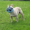 thumbnail image 6 of 2Pcs Multicolor Short Snout Dog Muzzle- Adjustable Breathable Mesh Bulldog Muzzle for Biting Chewing Licking Grooming Dog Mask, 6 of 7