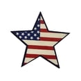 thumbnail image 3 of 30Pc Wooden Stars 4Th Of July Wooden Star Wood For Desk Shelf (B), 3 of 5