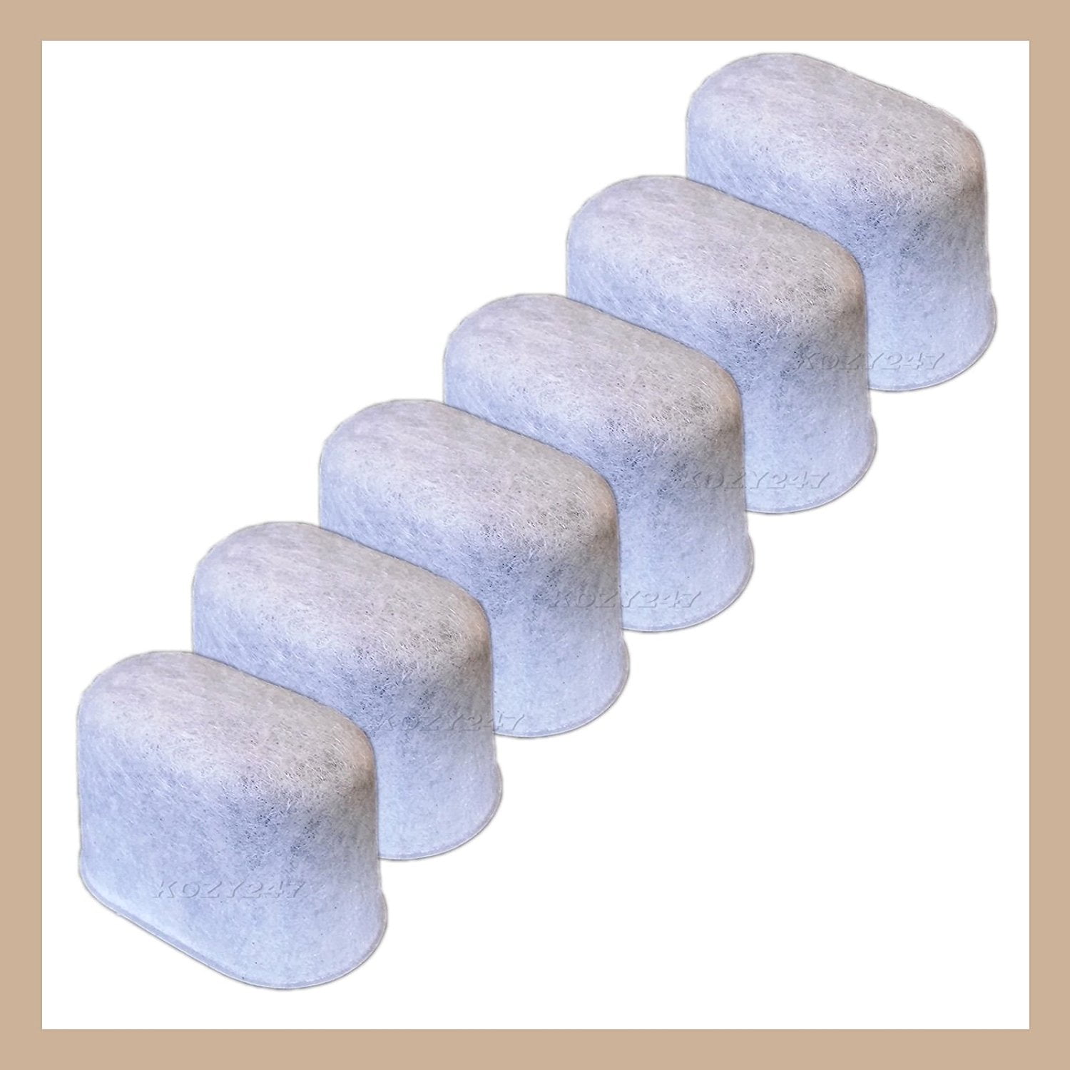 6 Pack Charcoal Water Filter Replacement 05073 Fits Keurig 2.0 Coffee