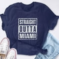 thumbnail image 2 of EcoLoom Straight Outta Miami Short Sleeve Unisex T Shirt, 2 of 6