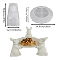 thumbnail image 4 of TIELUTT DIY Rabbit Display Stand Rabbit Storage Tray Gypsum Silicone Silicone for Resin Large Flowers Beading Board with Cover Resin for Tumblers Silicone Ashtray with Holder Small Silicone Mat, 4 of 7