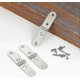 thumbnail image 1 of 20 Pieces Jewelry Box Hardware Hinges Satin Silver,Mini Nickel Hinges for Wooden Box, Small Hinges for Handmade Crafts, 1 of 5