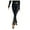 Black, variant on Travel Outfits Women Airport Women's Pu-leather Solid Color Trousers With Slit Legs And High Waist Pants Women Pants Casual plus Size Cropped for Casual Petite Womens Business Stretch Black M
