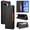 Black, variant on Leather For Google Pixel 10a 6.3-inch Case , RFID Blocking,Flip Color blocking Wallet Leather Case With Cash Holder Magnetic Closure Shockproof Kickstand Protective Phone Cases Cover,Red