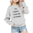 thumbnail image 2 of Bnwani Sweatshirt for Girls Crew Neck Long Sleeve Short Sweatshirt Printed Tops T-Shirts Pullover, 2 of 4