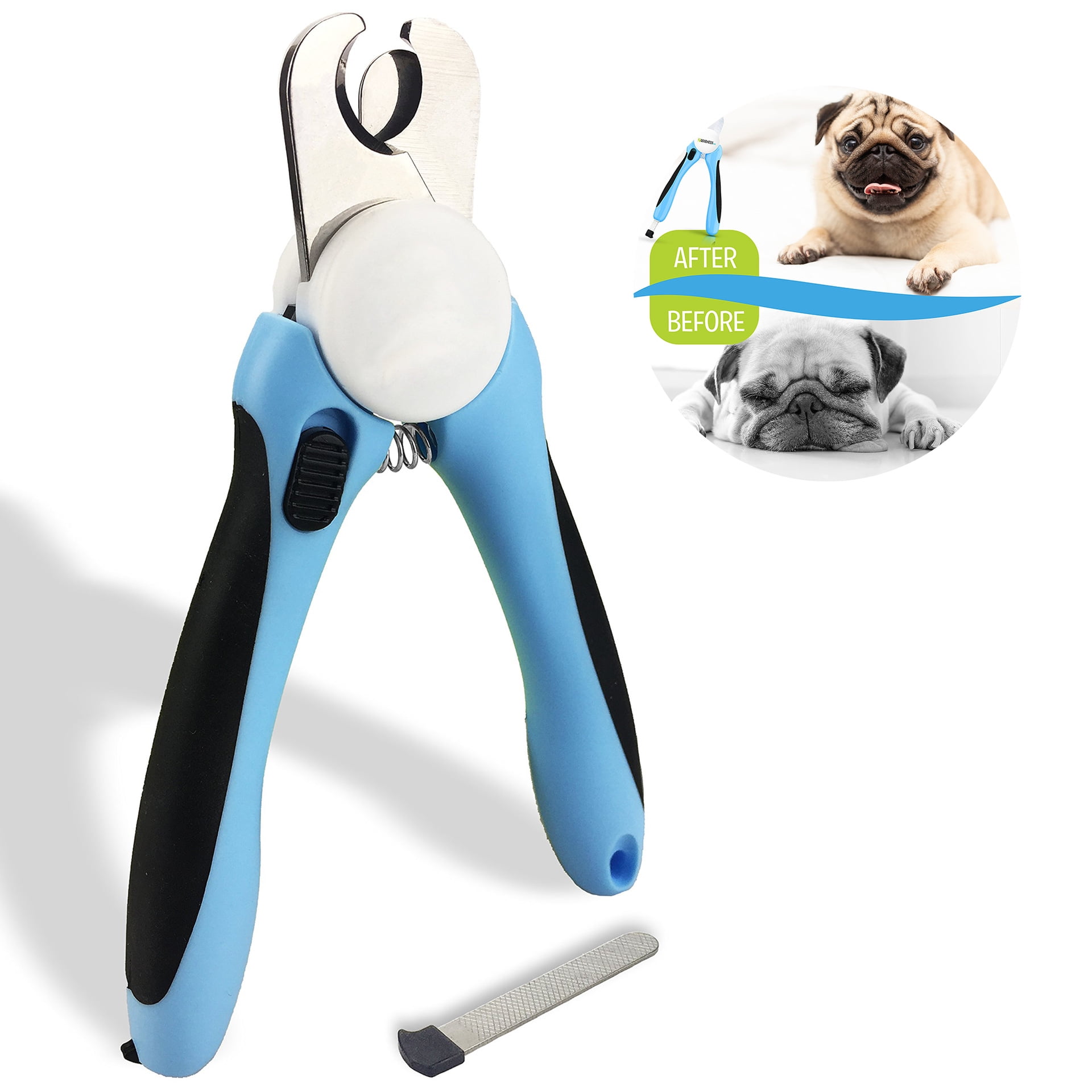 gonicc Dog Cat Pets Nail Clippers and Trimmers with Safety Guard to Avoid Over Cutting Free Nail File Razor Sharp Blade Professional Grooming Tool for Pets Walmart