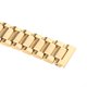 thumbnail image 5 of Pulsera de acero inoxidable para hombre jinwen Pulsera cierre doble hebilla de mariposa Oro 20mm, 5 of 8