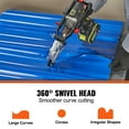 thumbnail image 4 of KFFKFF Metal Cutter Drill Attachment, Metal Shears Attachment with 360 Degree Pivoting Head, for Cutting Max. 21 GA Stainless Steel, 18 GA Galvanized Steel, and 14 GA Aluminum Metal Sheets, 4 of 9