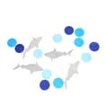 thumbnail image 6 of Raindrops Shark Cartoon Banner for Birthday Party Decoration Felt Material 6.5ft, 6 of 8