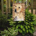 thumbnail image 2 of Carolines Treasures SC9216GF 15 x 15 In. Labrador Yellow Fall Leaves Portrait Flag- Garden Size, 2 of 3