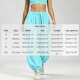 thumbnail image 2 of cocolona Womens Casual Loose High Waist Harem Pants Solid Color Elastic Waist Drawstring Travel Yoga Pants, 2 of 5
