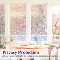 thumbnail image 4 of Stained Glass Rainbow Window Film Privacy: 3D Window Film Non-Stick Static Cling Window Film Decorative (44.5*200cm), 4 of 5