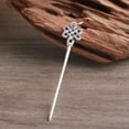 thumbnail image 2 of K-KED Pure S990 Sterling Silver Toothpick Earpick Ear Spoon Lucky Gift Knot Pendant -Toothpick And Earpick, 2 of 7
