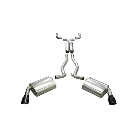 Corsa 10-14 Chevrolet Camaro Coupe SS 6.2L V8 Auto Black Sport Cat-Back   XO Exhaust Fits select: 2012-2013,2015 CHEVROLET CAMARO 2SS