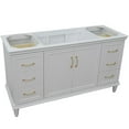 thumbnail image 4 of 60 in. Single Wooden Vanity  White Finish Cabinet Only, 4 of 9