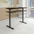 thumbnail image 2 of Bush Business Furniture 72W x 30D Height Adjustable Standing Desk Mocha Cherry, 2 of 7